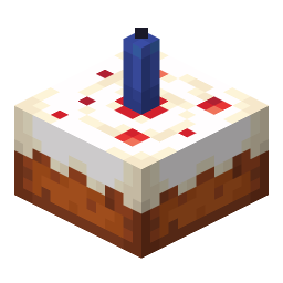 Cake with Blue Candle