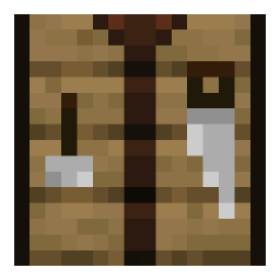 Crafting table, front view