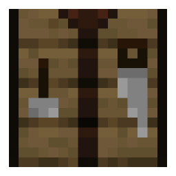 Crafting table, side view