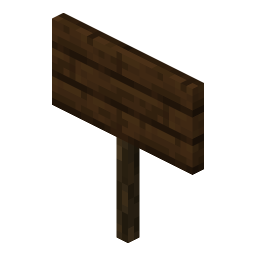 Dark Oak Sign