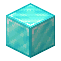 Isometric render of a diamond block