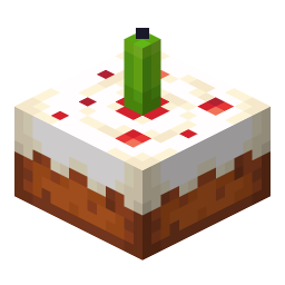 Cake with Lime Candle