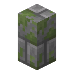 Mossy Stone Brick Wall