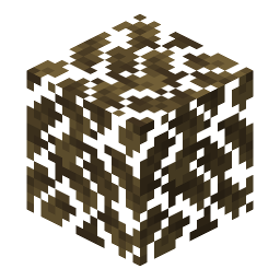 Oak leaves tinted for the badlands biome