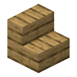 oak stairs render