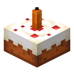 Cake with Orange Candle