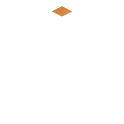 Orange Stained Glass Pane