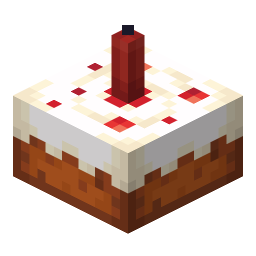 Cake with Red Candle
