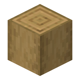 Stripped Oak Log block render