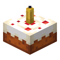 Cake with Yellow Candle