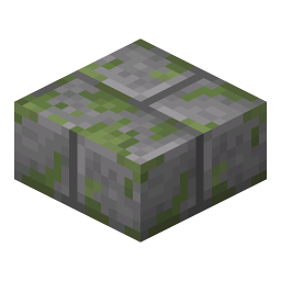 Mossy Stone Brick Slab
