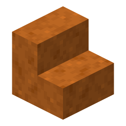 Smooth Red Sandstone Stairs